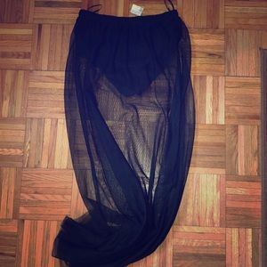 Sexy maxi sheer skirt